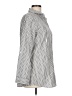 Chico's 100% Cotton Stripes Silver Long Sleeve Blouse Size Lg (2) - photo 4