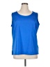 TanJay Blue Sleeveless T-Shirt Size 1X - photo 1