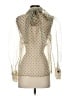 Zara Polka Dots Ivory Long Sleeve Blouse Size S - photo 2