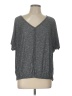 Max Studio Gray Short Sleeve Top Size L - photo 1