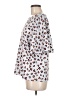 Ann Taylor Animal Print Silver Short Sleeve Blouse Size M - photo 5