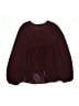 Mia Joy Burgundy Long Sleeve Blouse Size 12 - photo 2