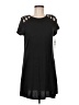 Speechless Solid Black Casual Dress Size M - photo 1