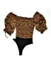 Olivaceous 100% Rayon Black Bodysuit Size L - photo 1