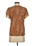 Shein 100% Polyester Brown Short Sleeve Blouse Size 2 - photo 2