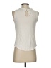 Ann Taylor LOFT 100% Polyester Ivory Sleeveless Blouse Size XXS - photo 2