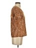 Shein 100% Polyester Brown Short Sleeve Blouse Size 2 - photo 4
