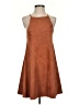 Wishlist Solid Brown Casual Dress Size S - photo 1