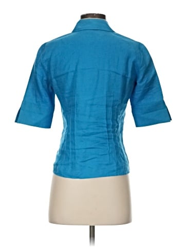 Lafayette 148 New York Short Sleeve Blouse (view 2)