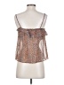 Love, Audrey 100% Polyester Brown Orange Sleeveless Blouse Size S - photo 2