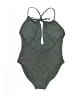 Unbranded Solid Gray One Piece Swimsuit Size MedEstimated - photo 2