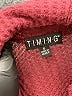 Timing Solid Burgundy Turtleneck Sweater Size S - photo 7