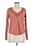 Eyeshadow Pink Long Sleeve Blouse Size M - photo 1