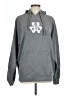 Straight Down Gray Pullover Hoodie Size L - photo 1