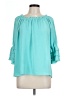 Assorted Brands Teal 3/4 Sleeve Blouse Size L (estimated) - photo 1