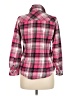 Browning 100% Cotton Plaid Pink Long Sleeve Button-Down Shirt Size M - photo 2