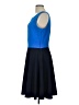 The Limited Color Block Blue Casual Dress Size L - photo 5