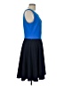 The Limited Color Block Blue Casual Dress Size L - photo 4