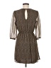 Bebop 100% Polyester Chevron-herringbone Brown Casual Dress Size M - photo 2