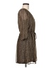 Bebop 100% Polyester Chevron-herringbone Brown Casual Dress Size M - photo 4