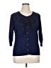 Caslon 100% Cotton Blue Cardigan Size XL - photo 1