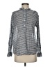 Joe Fresh 100% Cotton Tweed Gray Long Sleeve Button-Down Shirt Size S - photo 1