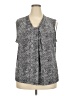Talbots Outlet Gray Sleeveless Blouse Size 3X - photo 1