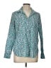 J.Crew Floral Teal Long Sleeve Button-Down Shirt Size 10 - photo 1