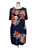 Elan Print Blue Casual Dress Size XXL - photo 1