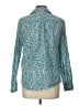 J.Crew Floral Teal Long Sleeve Button-Down Shirt Size 10 - photo 2