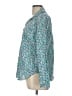 J.Crew Floral Teal Long Sleeve Button-Down Shirt Size 10 - photo 5