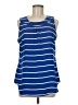 Van Heusen 100% Polyester Blue Sleeveless Blouse Size M - photo 1