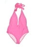 Unbranded Solid Pink One Piece Swimsuit Size 2X - photo 1
