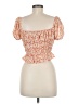Forever 21 100% Polyester Orange Short Sleeve Blouse Size M - photo 2