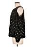 Lauren Conrad 100% Polyester Hearts Black Long Sleeve Blouse Size L - photo 5
