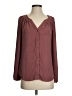 Bellatrix 100% Polyester Burgundy button down Size S - photo 1