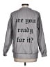 Unbranded Graphic Silver Sweatshirt Size L - photo 2