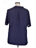 NYDJ 100% Polyester Blue Short Sleeve Blouse Size 0X - photo 2