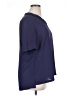 NYDJ 100% Polyester Blue Short Sleeve Blouse Size 0X - photo 4