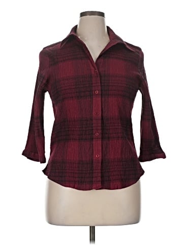 Baxter & Wells 3/4 Sleeve Button-Down Shirt (view 1)