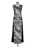 Unbranded Graphic Blue Cocktail Dress Size L (estimated) - photo 2