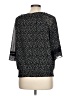 AB Studio 100% Polyester Black 3/4 Sleeve Blouse Size L - photo 2