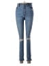 Zara Hearts Blue Jeans Size 6 - photo 1