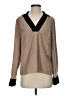Shein 100% Polyester Color Block Tan Long Sleeve Blouse Size S - photo 1