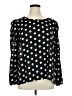 Alfani 100% Polyester Polka Dots Black Long Sleeve Blouse Size XL - photo 1