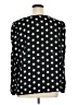 Alfani 100% Polyester Polka Dots Black Long Sleeve Blouse Size XL - photo 2