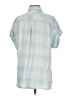 Rails 100% Lyocell Checkered-gingham Blue Short Sleeve Button-Down Shirt Size S - photo 2