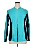 Unbranded Color Block Teal Track Jacket Size 1X (estimated) - photo 1