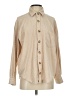 Pinch Houndstooth Tan Long Sleeve Blouse Size S - photo 1