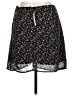 Blue Rain 100% Polyester Floral Black Casual Skirt Size L - photo 2